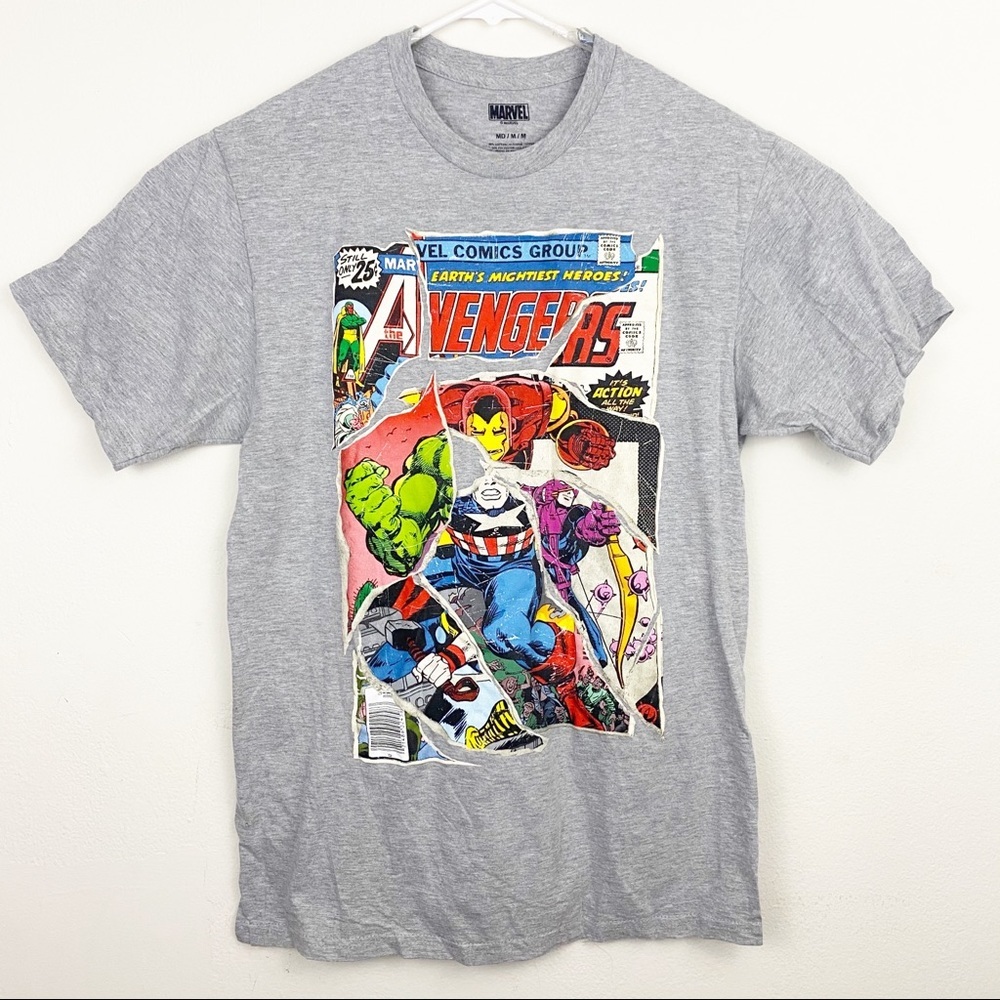 Marvel Avengers Gray Tee Shirt Size Medium